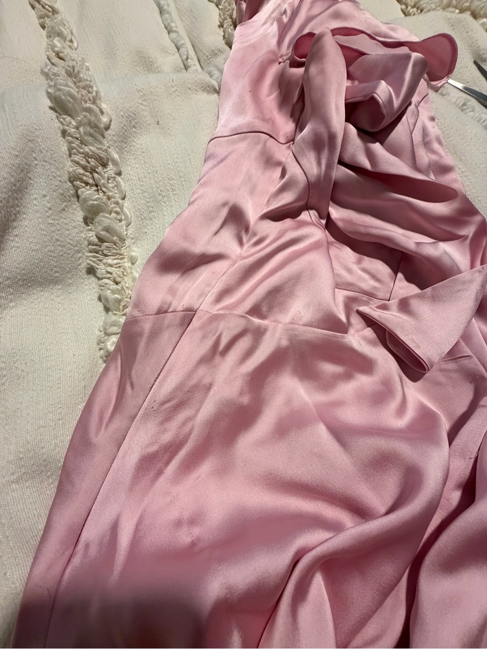 BHLDN Sammie Short-Sleeve Bow-Back Satin Maxi Dress - Picture 8 of 8